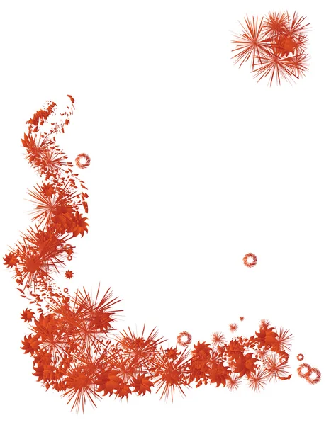Ornement rouge — Image vectorielle