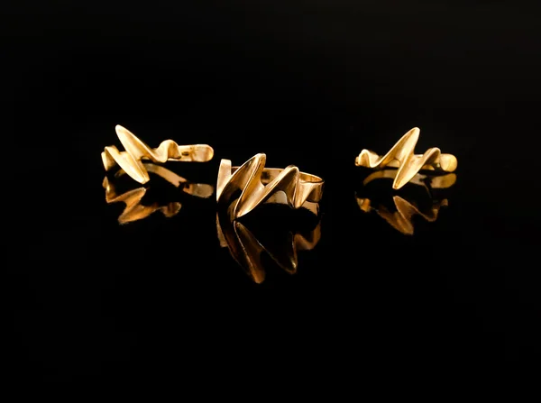 Three gold ring — Stock Photo, Image