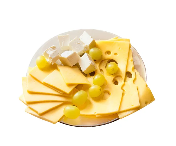 stock image Dish with different kinds of the cheese