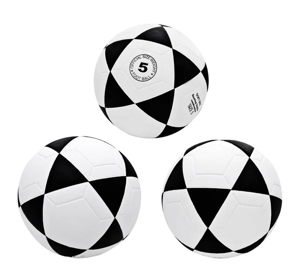 Set of footballs isolated — Stock Photo, Image