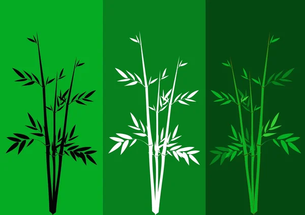 Vector achtergrond met de afbeelding van bamboe — Stockvector