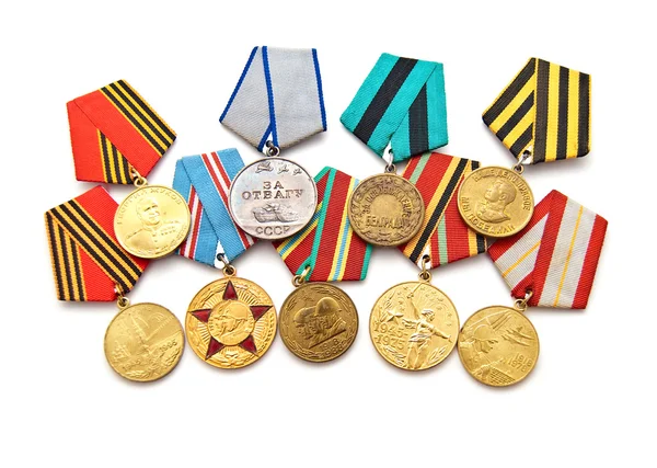 Колекції медалей — стокове фото