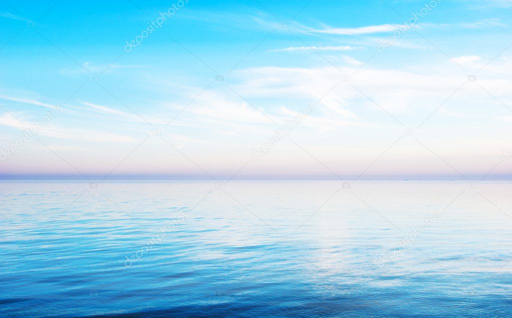 Sunset - a quiet sea landscape