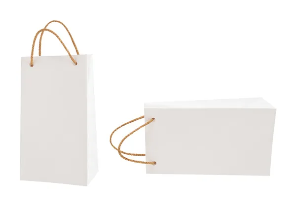 Pacotes de presente branco — Fotografia de Stock