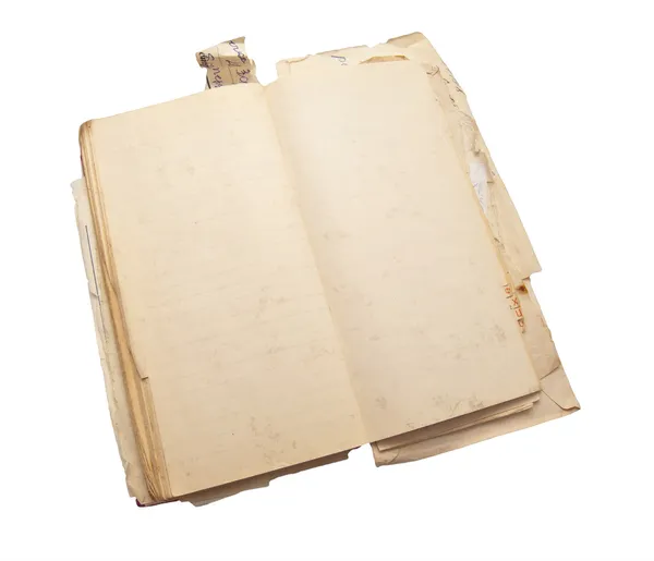 Caderno antigo para notas — Fotografia de Stock