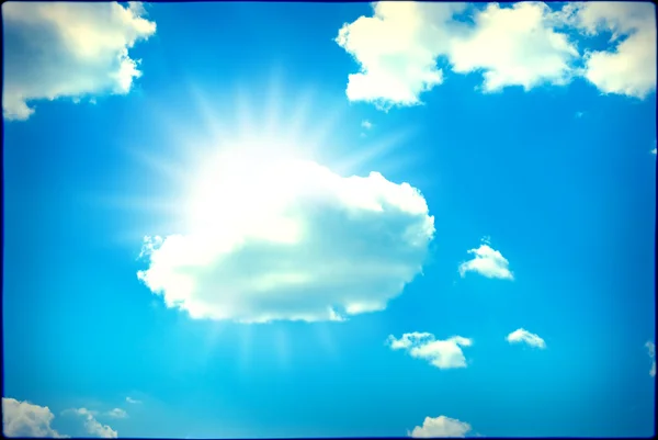 stock image The blue sky and clouds