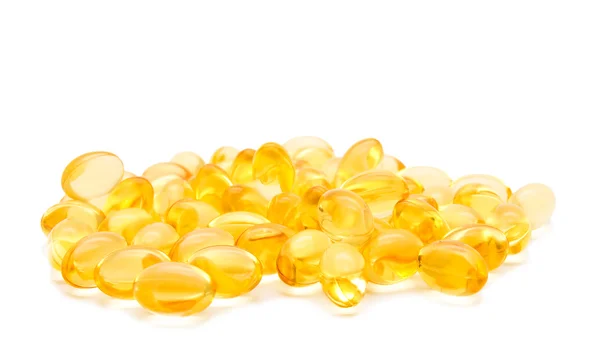 Gelatinous capsules with the oil — Stock Photo, Image