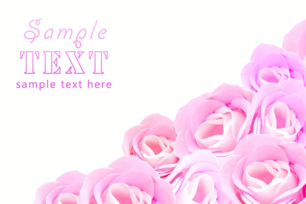Sanfter Hintergrund aus rosa Knospen von Rosen — Stockfoto