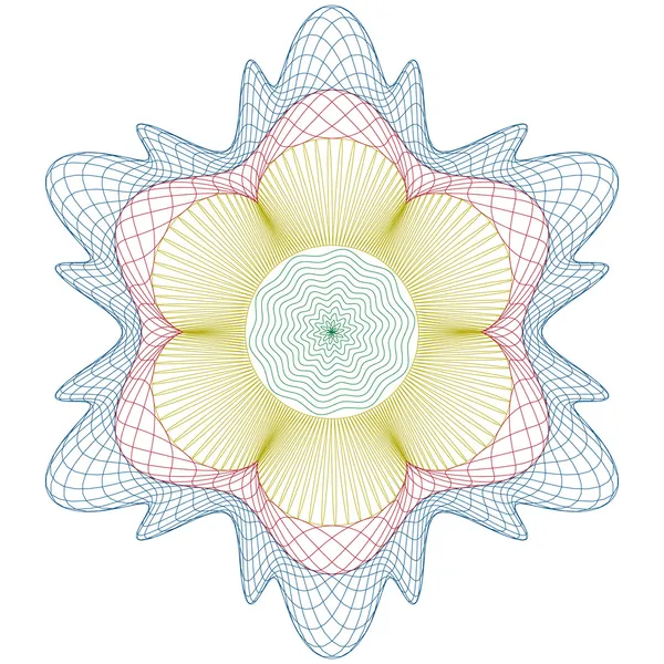 Rosette guillochée — Image vectorielle