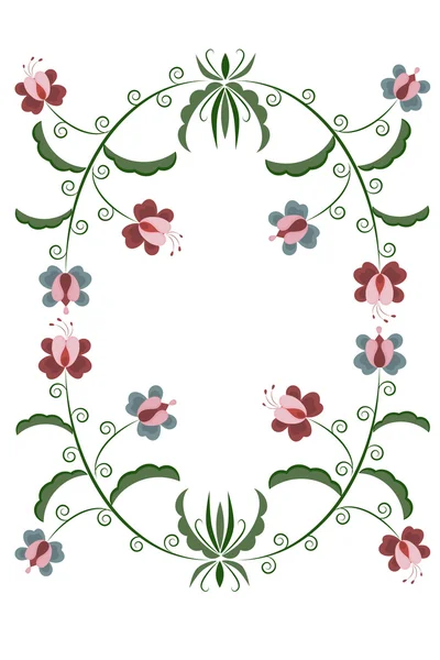 stock vector Ornament with elegant flowers