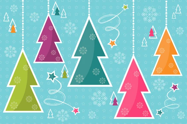Ano Novo e Casar cartão de saudação de Natal — Vetor de Stock