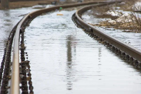 Waterloged demiryolu — Stok fotoğraf