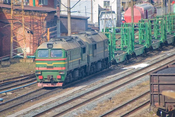Depósito ferroviário — Fotografia de Stock
