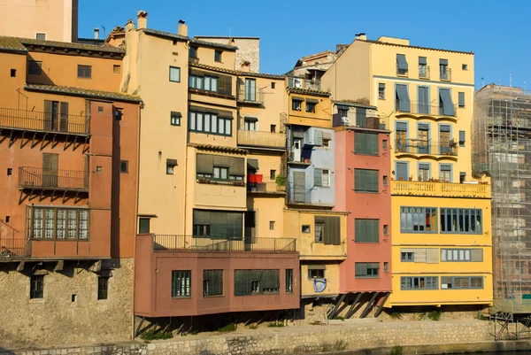 stock image Girona House facades