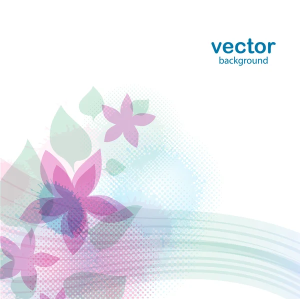 Abstraktní květinové pozadí. — Stockový vektor