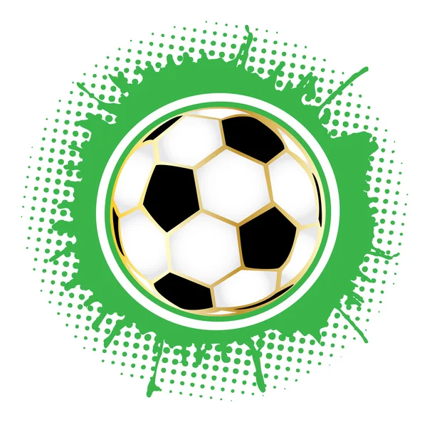 ボールとサッカーの背景 — ストックベクタ