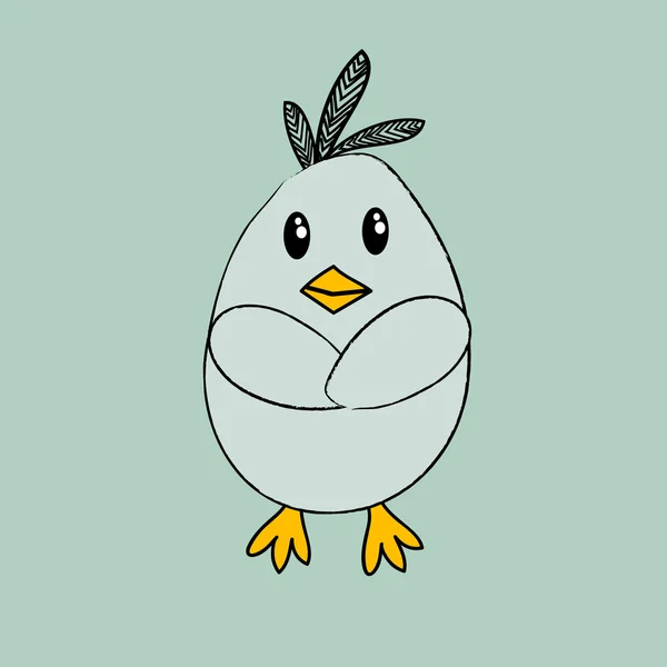 Cute chick. — Stock Vector