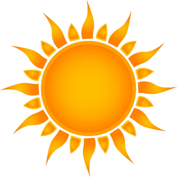 Icono del sol. Vector — Vector de stock