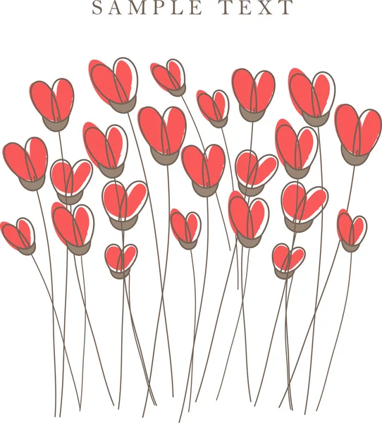 Walentynkowe serce card.vector ilustracja. — Wektor stockowy