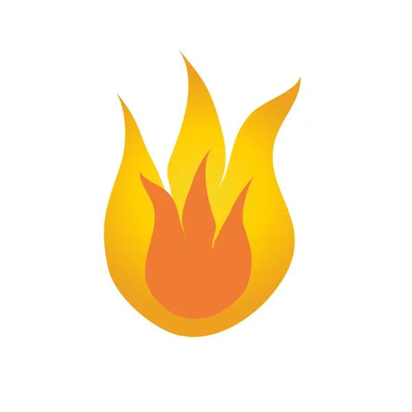 Flame symbol. Vector. — Stock Vector