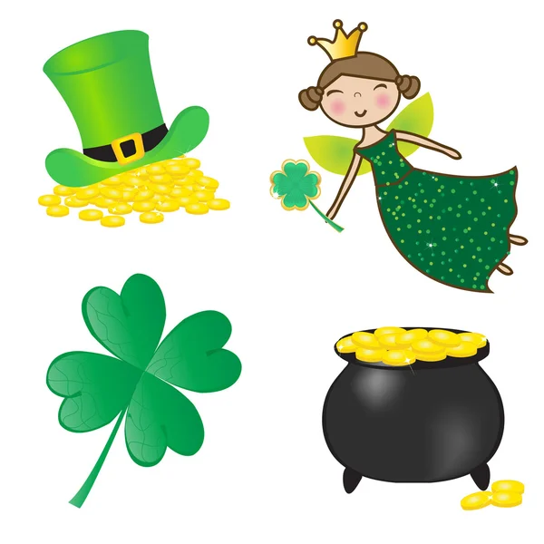 St. Patrick icons set. — Stock Vector