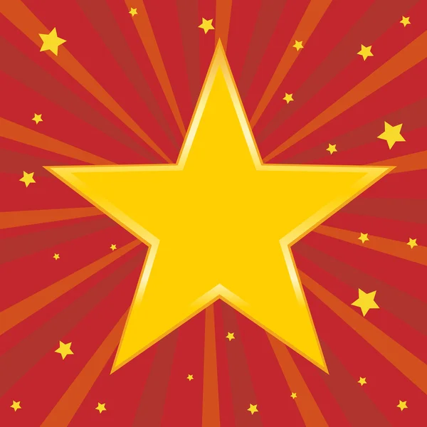 Une étoile dorée. Illustration vectorielle . — Image vectorielle