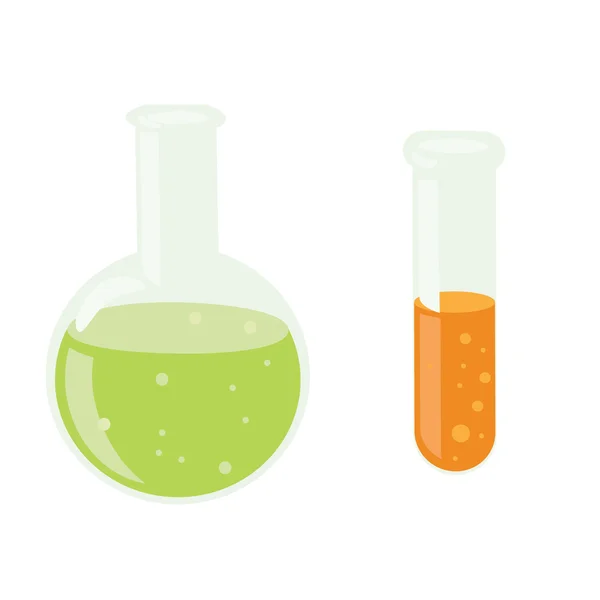 Kimya laboratuvar şişesi. vektör — Stok Vektör
