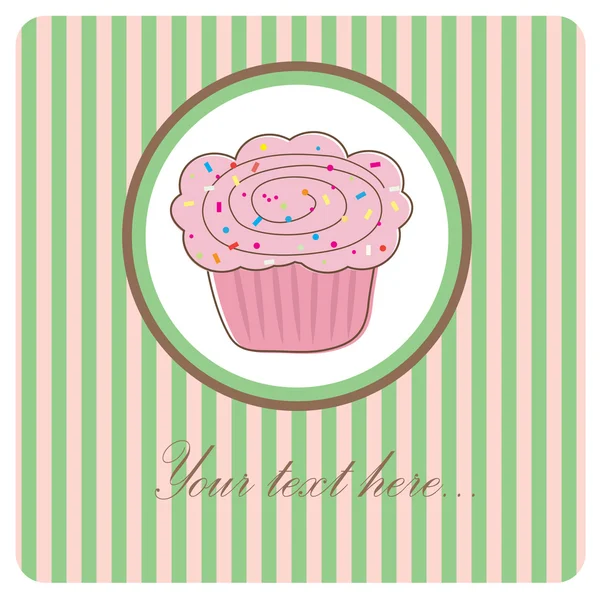 Cupcake. — Stock Vector
