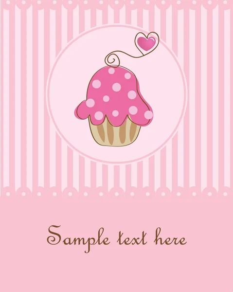 Cupcake. — Vettoriale Stock