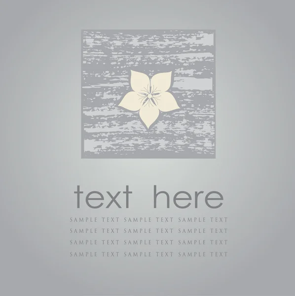 Tarjeta floral vintage con lugar para texto. Vector . — Vector de stock