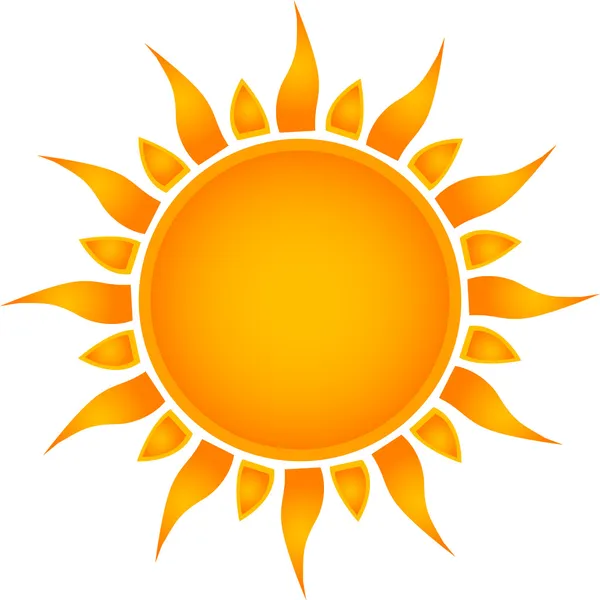 Икона солнца. Вектор — стоковый вектор