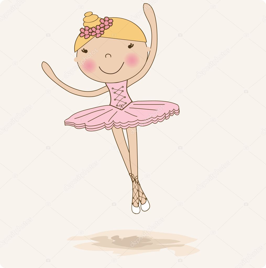 Cute small ballerina.