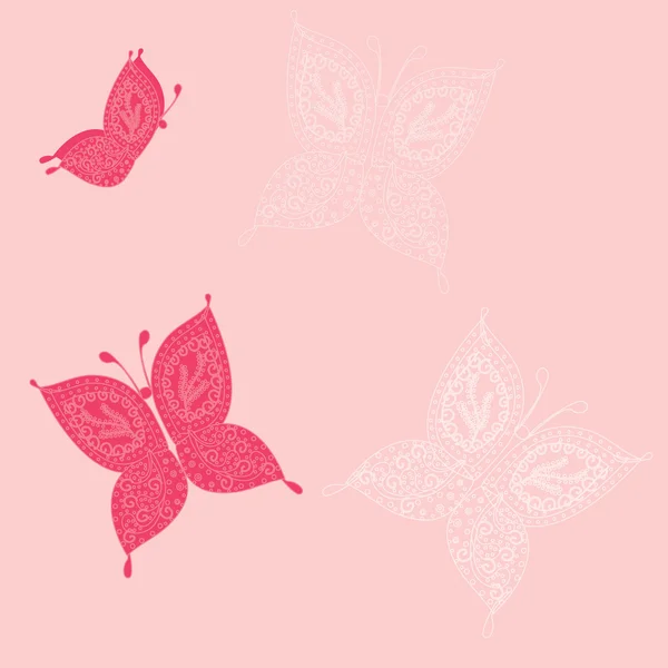 Fond abstrait avec papillon. — Image vectorielle