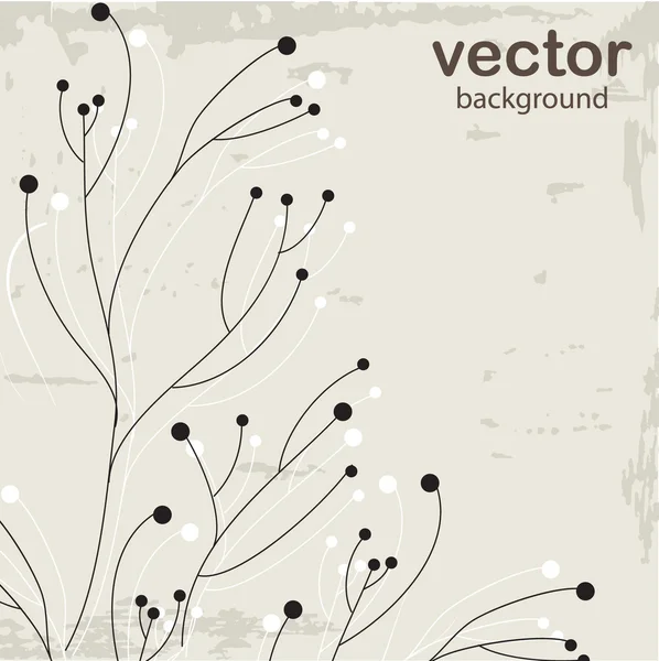 Elvont virágos háttér — Stock Vector