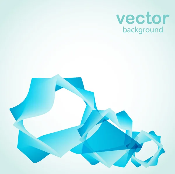 Onda azul abstracta. Ilustración vectorial — Vector de stock