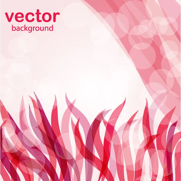 Roze gras. Vector formaat. — Stockvector