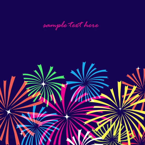 Fireworks. Vector background — Stock Vector