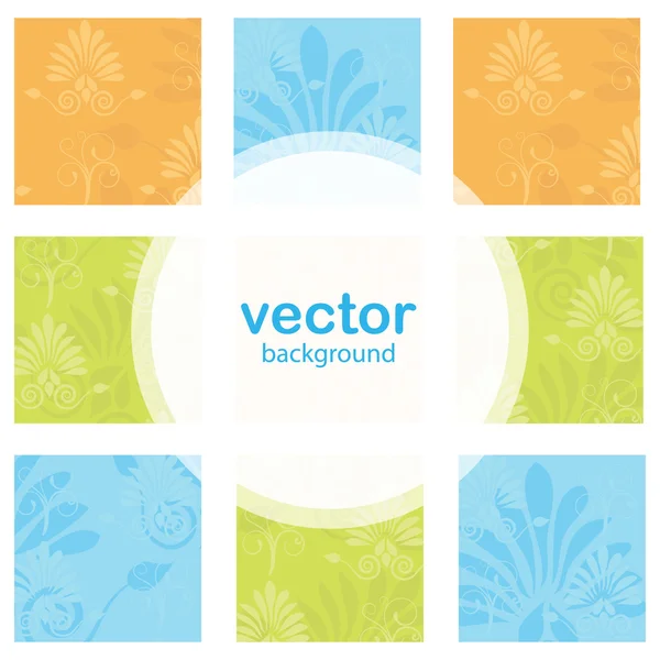 Elvont virágos háttér — Stock Vector