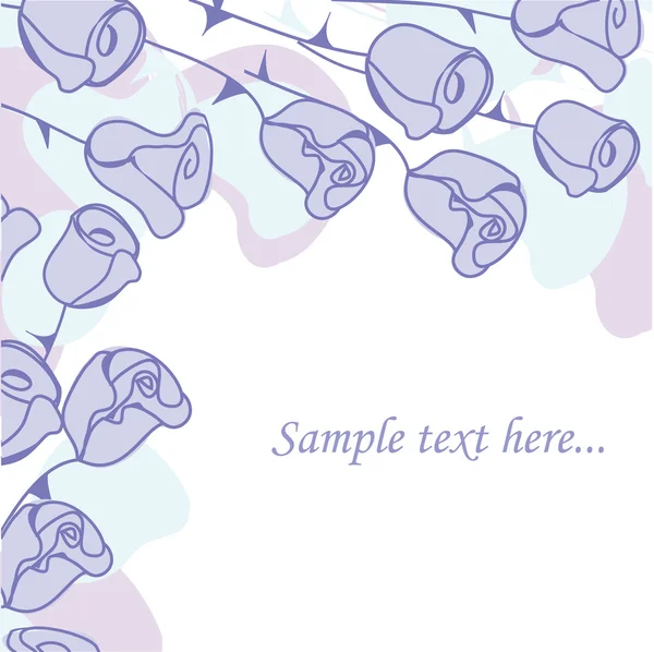 Carte de vœux floral. — Image vectorielle