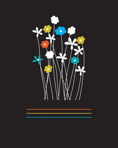 Abstraktní květinové pozadí — Stockový vektor