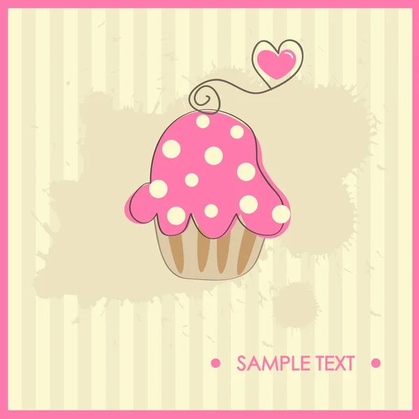 Cupcake. Illustration vectorielle — Image vectorielle