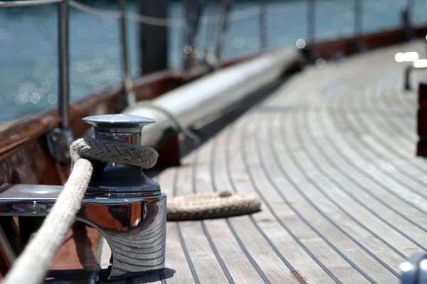 Veleiro corda de barco — Fotografia de Stock