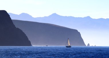 Yelkenli santa cruz Adası