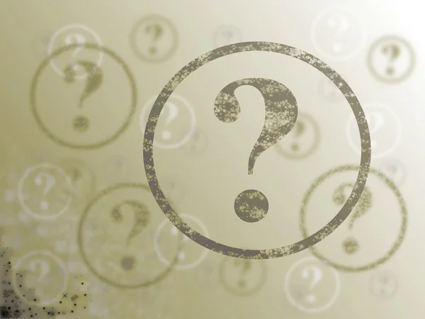 Question Mark Background Sepia — Stock Photo, Image