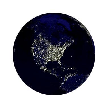 Earth Globe Lights clipart