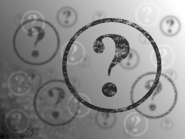 Question Mark Background BW clipart