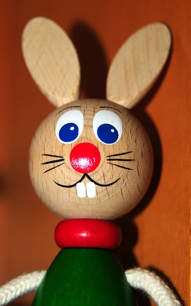 Дерев'яні кролик лялька — стокове фото