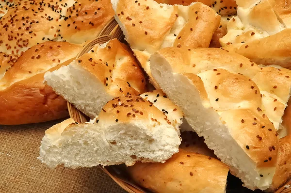 Brot wie eine Pizza am Ramadan — Stockfoto