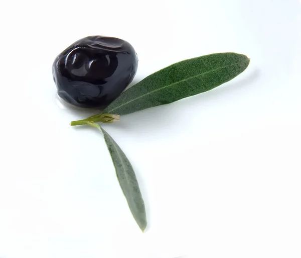 Olives et feuilles — Photo