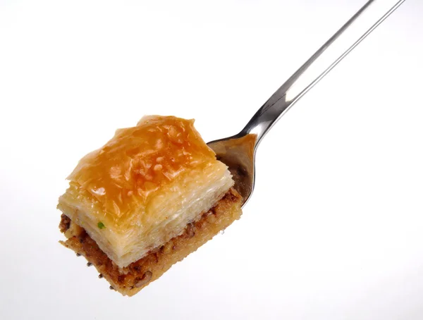 Sweet on fork — Stock Photo, Image